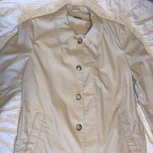 Tan Trench Coat with hidden pockets